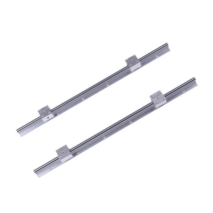 Kit Rail Linéaire THK HSR25 - 280mm Avec Bloc De Roulement - Lot De 2 - Occasion Japon