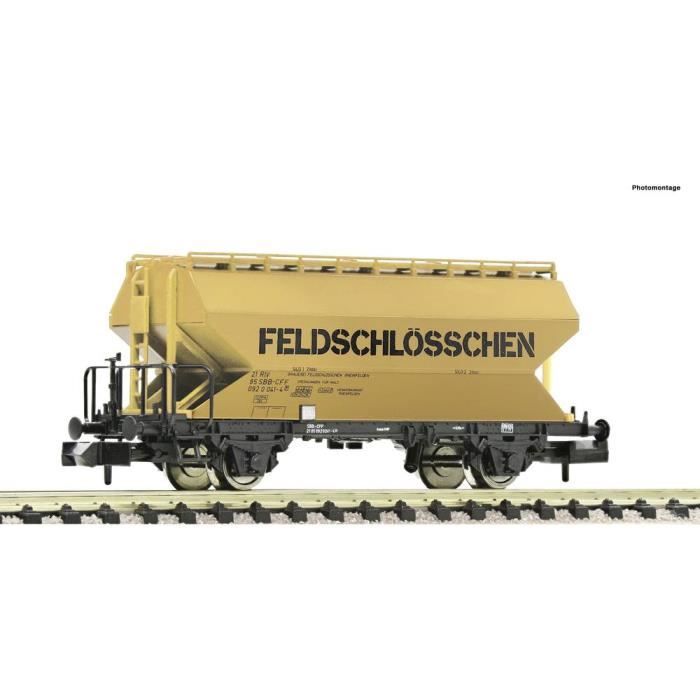 Fleischmann 825742 Chariot à Roues Pivotantes DB-AG – Échelle N, Wagon Miniature Pour Modélisme Ferroviaire, Robuste, Durable, Collection