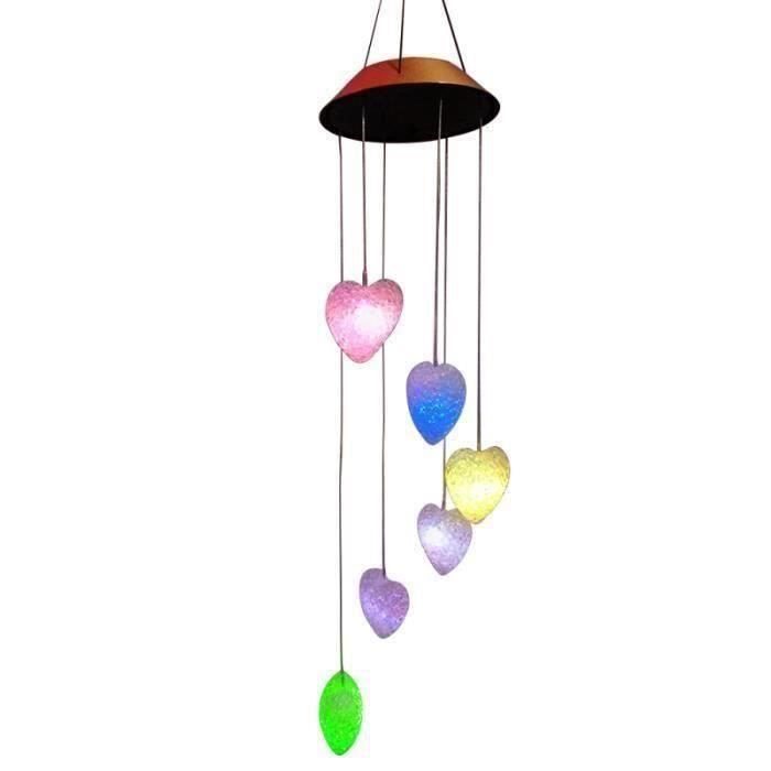 Figurine Cœur Lumineuse LED Changeant De Couleur - Pour Fête Des Mères Ou Saint-Valentin