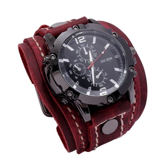 Bracelet en cuir outlet pour montre homme