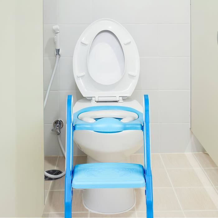 Réducteur de toilette pliable pour enfant HUOLE - Siège d'apprentissage de la propreté - Bleu