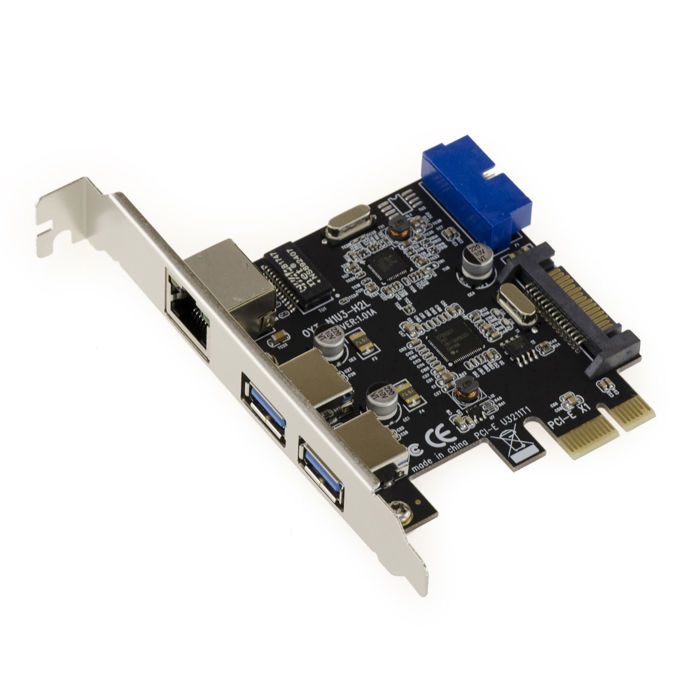 Carte Contrôleur Pcie Vers Usb 3.0 Vers 4 Ports 5G : 2 Externes Et 2