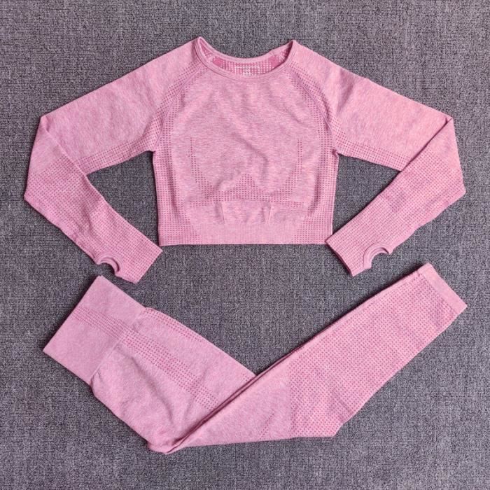 Ensemble de Vêtement de Sport Femme - Couleur Unie - Jogging Yoga Fitness Vert - Sport
