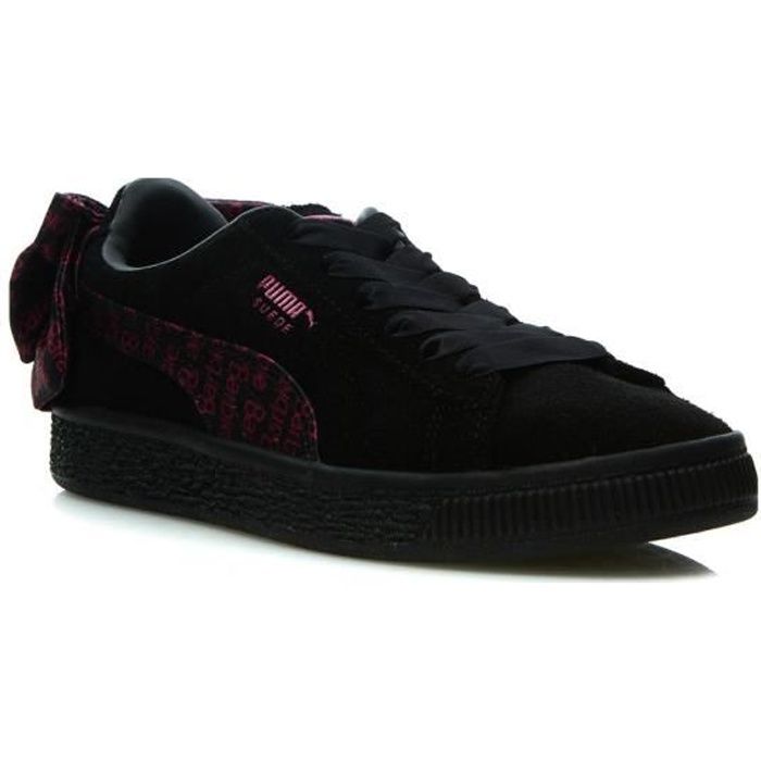 PUMA X BARBIE SUEDE CLASSIC Baskets en cuir noir Noir