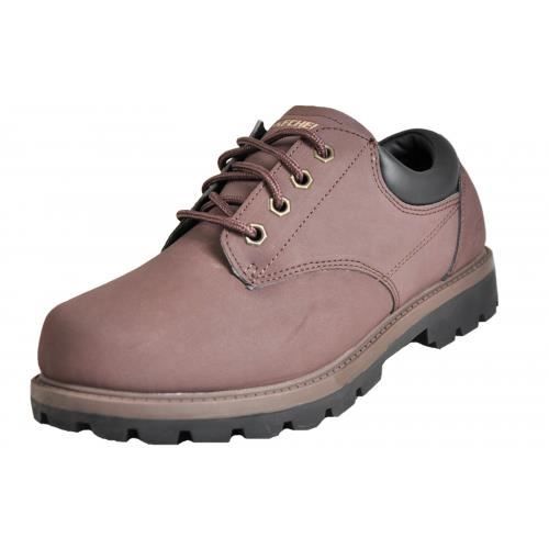 skechers memory foam homme marron