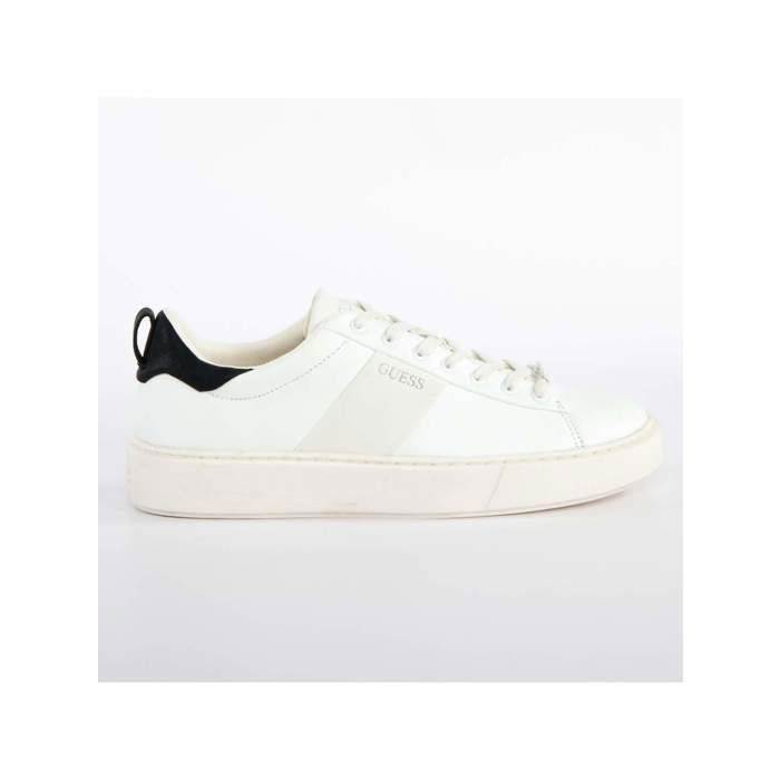 Guess Basket Guess Homme Vice lea Blanc cuir