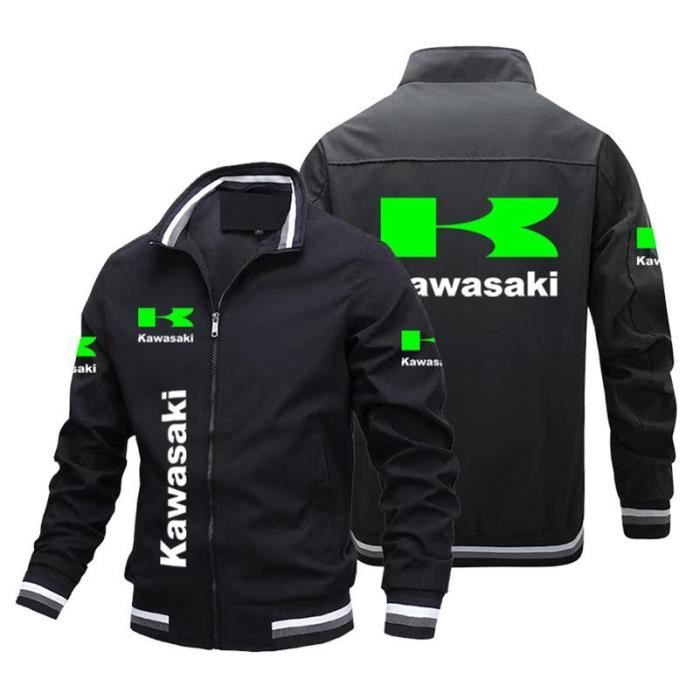 Blouson Homme Kawasaki imprimé Mode Regular Fit Col montant Veste