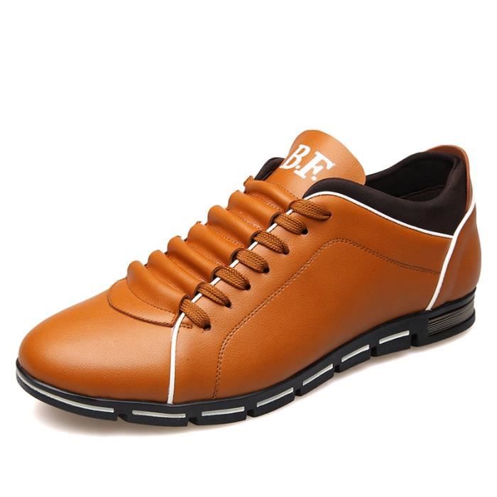 Chaussures Homme Bijoux En Cuir Véritable - Pointure 41 - Style Formel - Semelle Cuir - Neuf Sans Boîte