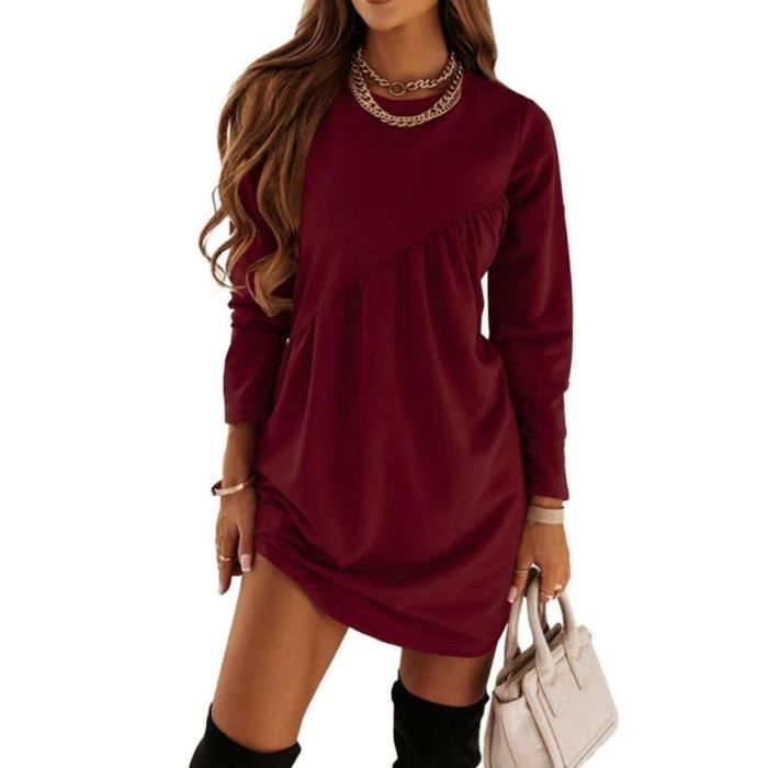 Robe De Noël Femme - Tendance, Chaude, Légère, Imprimé Festif, Coupe Flatteuse, Pour Fêtes Et Réunions