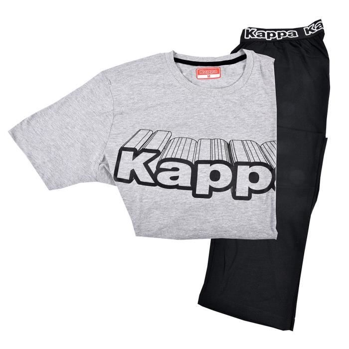 Pyjama homme KAPPA 1133 GRIS Ceinture elastique confortable avec logo KAPPA 1133 gris Cdiscount Pret a Porter