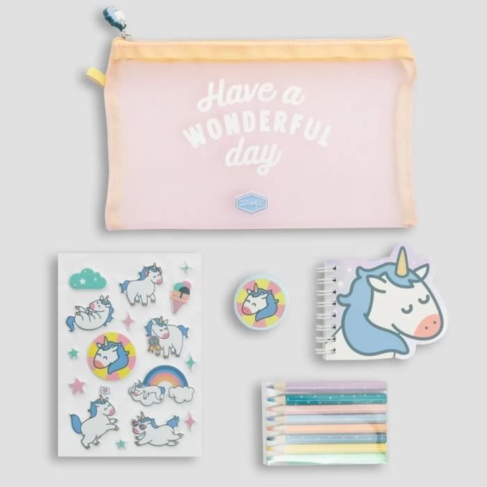 Astuccio Mr.Wonderful Con Accessori – 'Do Something WOW Today X X' – Portapenne Con Frase Motivazionale