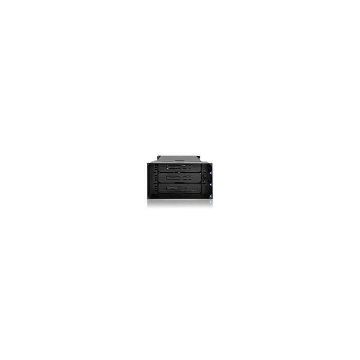 Rack triple baie SAS/SATA HDD 3.5 - ICY DOCK - FlexiDOCK MB830SP-B - 3 baies - Pour baie 5.25 - Noir