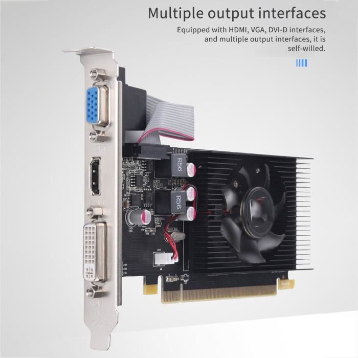 EXTERNAL GRAPHICS CARD Carte graphique HD74502G carte couteau demi hauteur petit chassis jeu d ordinateur graphiques discrets Cdiscount Informatique