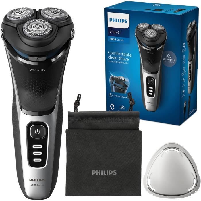 Rasoir électrique PHILIPS Series 3000 Wet & Dry Technologie SkinProtect