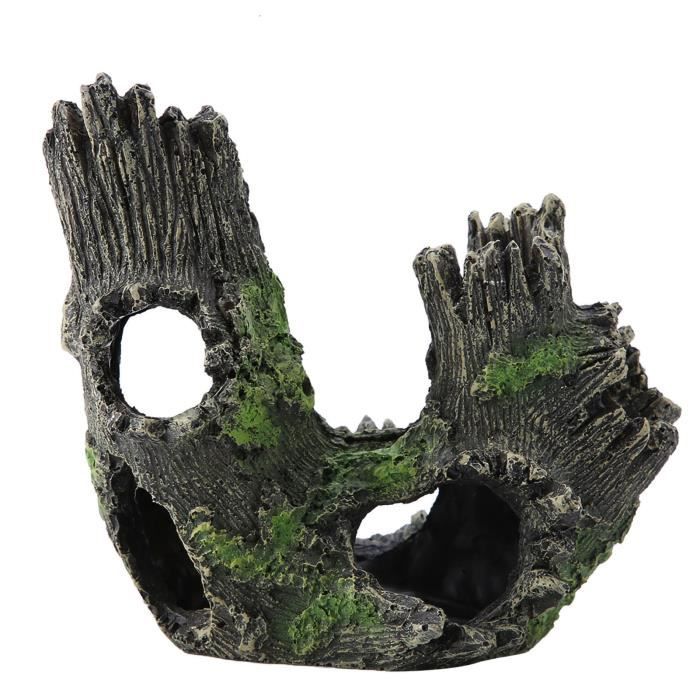 Résine Artisanat Artificielle Tronc D'arbre Décoration Fish Tank Creux