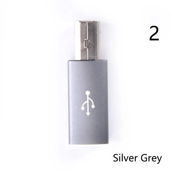 2 Adaptateurs USB 3.0 Femelle Vers USB-C Femelle AAOTOKK - Transfert Et Charge Unidirectionnel - Noir