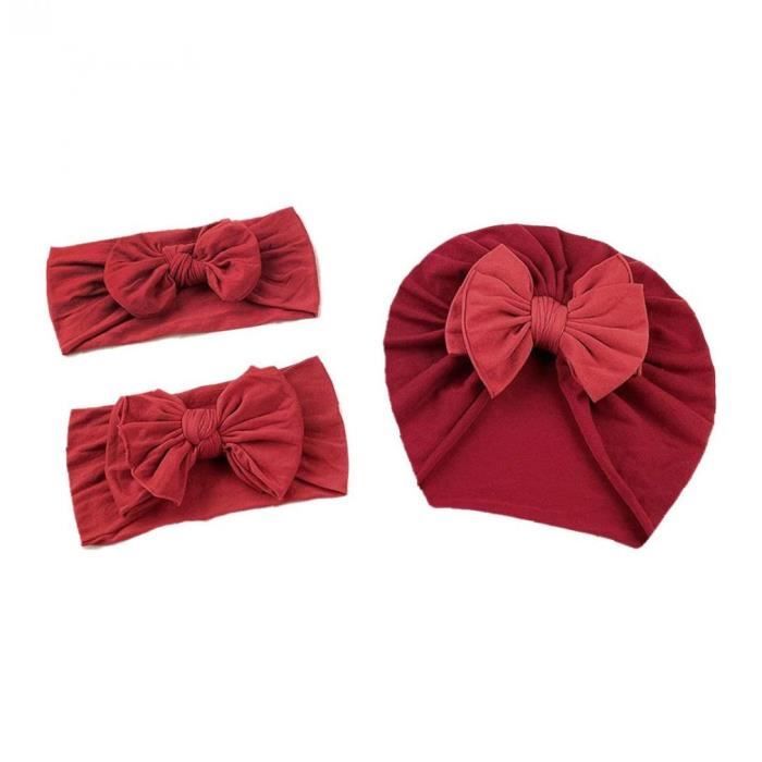 Bandeau bébé Bandeau élastique Turban HeadWrap artificiel ...