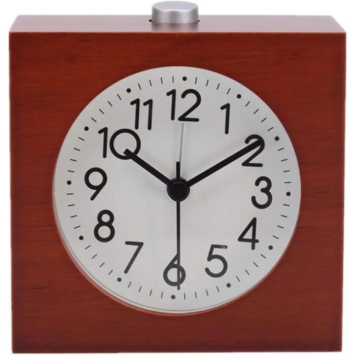 Réveil Chevet USB Horloge Numérique LED Avec Miroir - 3 Luminosités, Ports USB, Mode Nuit Radio Réveil