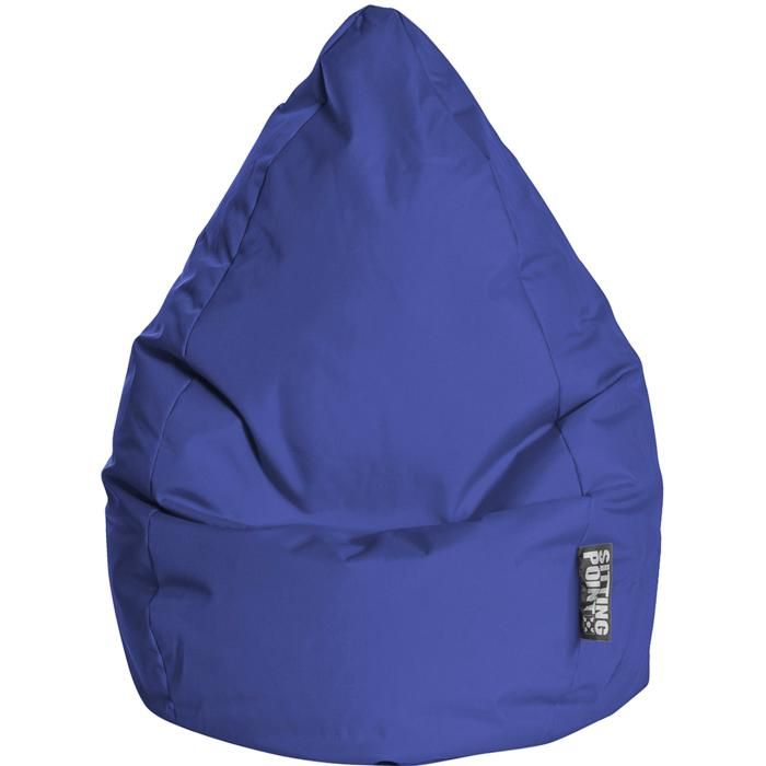 pouf poire brava xxl bleu cdiscount maison