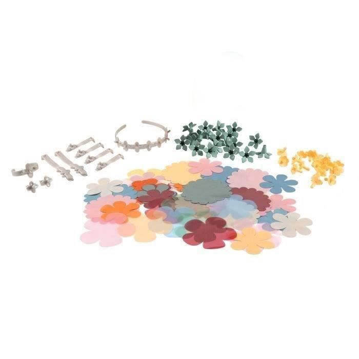 Créa Bijoux Fleurs Recharge SMOBY 7600350418 – 50 Pétales en Tissu, 20 Pédoncules
