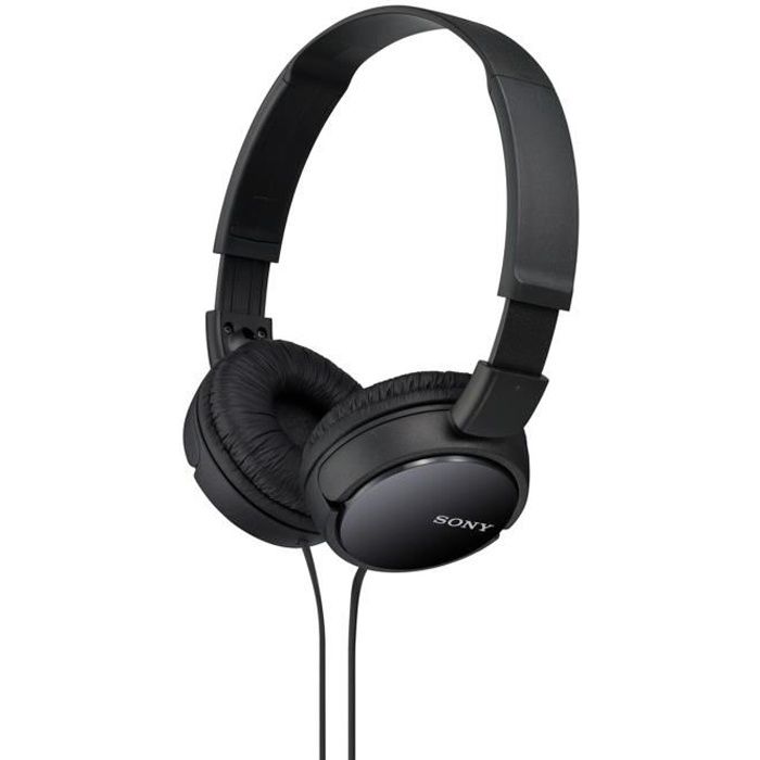 SONY - Casque pliable ZX110 Noir