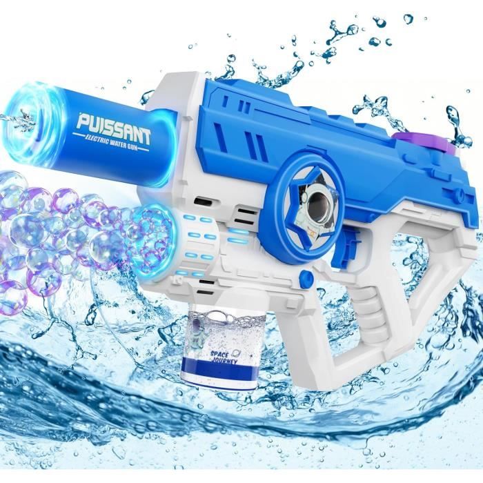 Pistolet à Eau Électrique Haute Pression – 680 ml | Jet 10m | LED Colorées - The Good Place Maroc