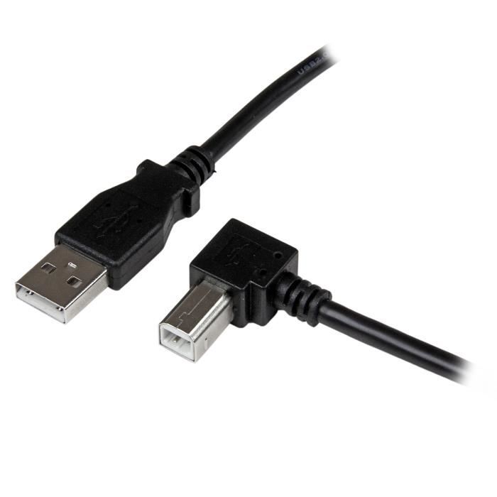 Cable Usb 2 0 Type A Vers Usb Type B Coude A Droite Male Male Adaptateur Pour Imprimante 3 M Noir Prix Pas Cher Cdiscount