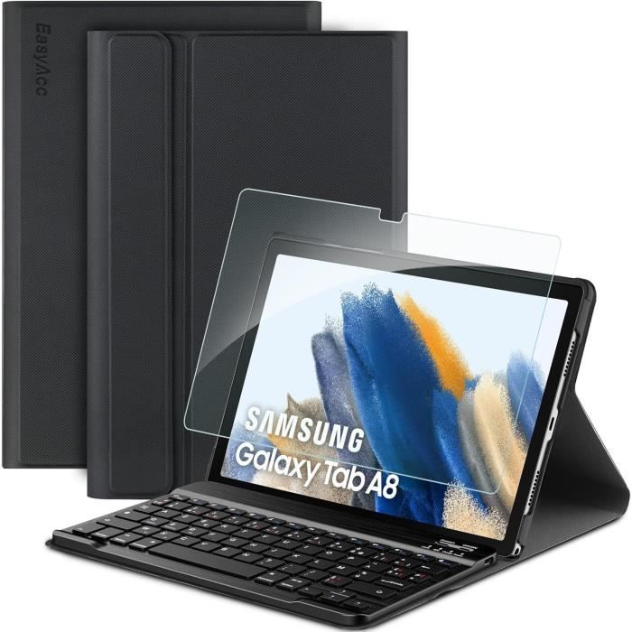 Étui Clavier Pour Samsung Galaxy Tab A8 2022-2021 Sm-X200-X205-X207 ...