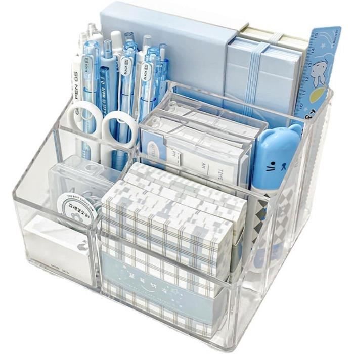 Rangement De Bureau, Organisateur De Bureau En Filet MéTallique, Porte-Stylo Peu Encombrant Avec