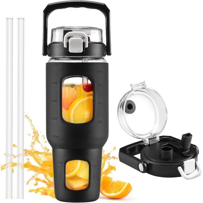 TIAASTAP Bouteille D'eau Kawaii Avec Paille - 700 Ml - En Acier