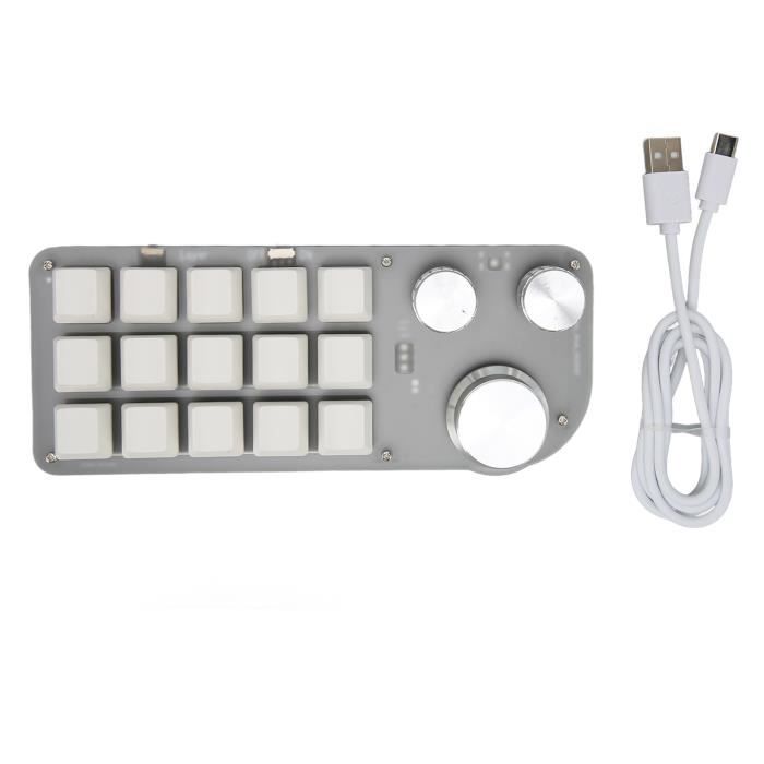 Clavier mécanique - YUM - RVB - Programmable - Bluetooth/USB - 15 ...