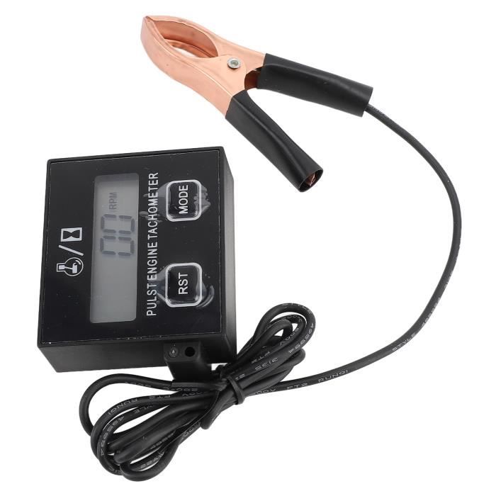 Compte-Tours Numérique LCD Inductif Pour Moto, ATV, Tondeuse - 100-30000 Tr/min