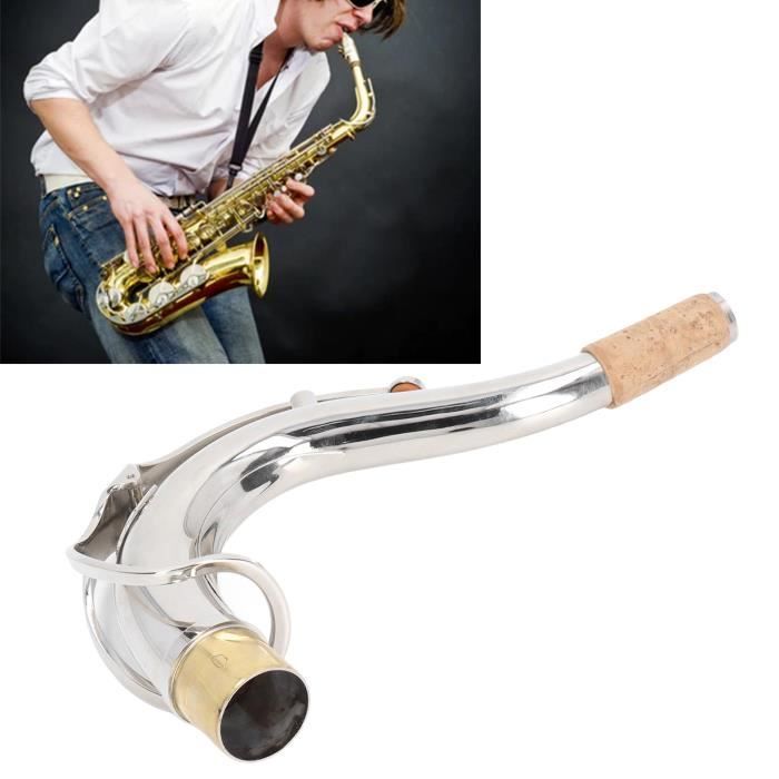 Coude En Laiton Pour Saxophone Alto - Accessoire Compact 2.45 Cm, Doré, 116 G - Améliore Le Son Et La Portabilité