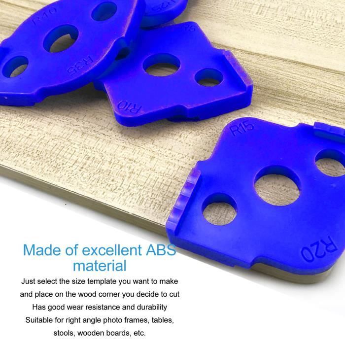 5 Gabarits Ovales Acrylique - Pour Incrustations Bois, Couture, Mesures Précises, Transparents Avec échelles