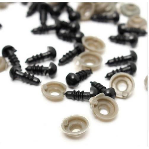 SURENHAP Yeux De Sécurité 100 Pièces Yeux De Poupée En Plastique Pour