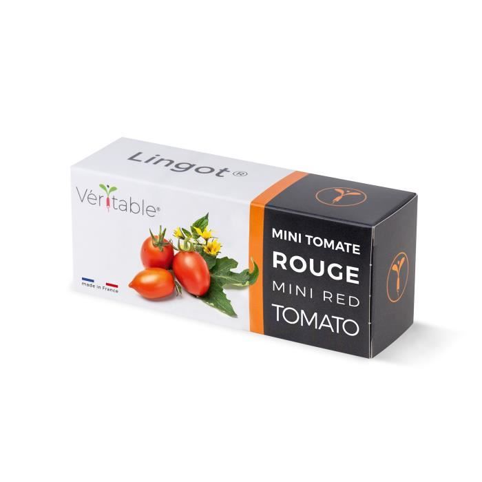 Lingot® mini Tomate rouge - VERITABLE - Recharge prête à l'emploi - Rectangulaire - Marron