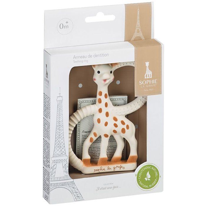 Vulli Anneau De Dentition Sophie La Girafe En Caoutchouc Naturel Blanc 18 X 2 X 24 Cm Beige pour garçon - vue 2