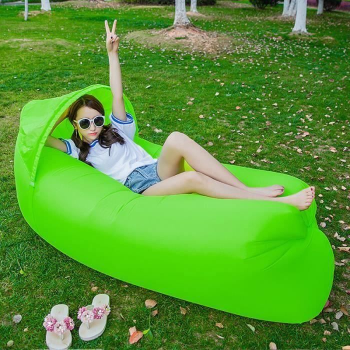 Canapé gonflable paresseux Canapé en Pliable Canapé pouf souple,Sac