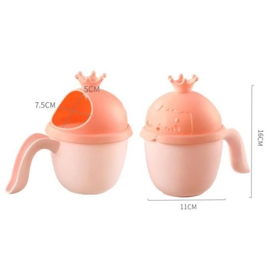 Tasse De Rinçage Bébé En Forme De Chat - Pour Shampooing Et Bain - Protection Des Yeux - Matériau PP Sans Danger