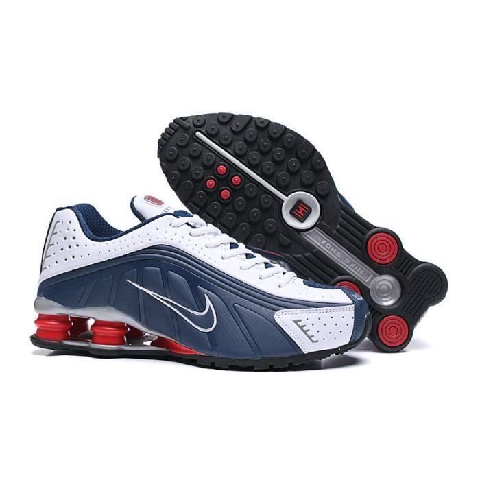 Nike shox homme bleu on sale