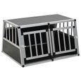 Cage pour chien à double porte 89 x 69 x 50 cm-2