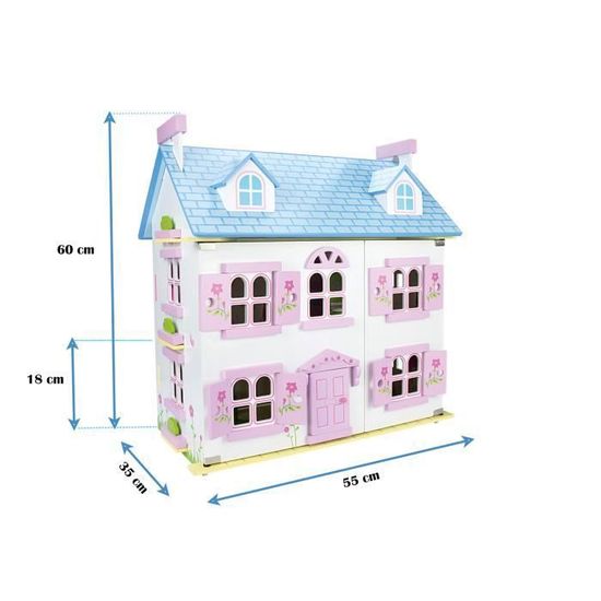 Villa alpine pour les poupees couleur blanche Cdiscount Jeux Jouets