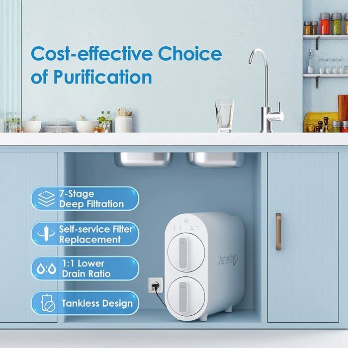 Filtres d'eau à osmose inversée | Eau potable pure et propre – Étiqueté NSF 58 & 372