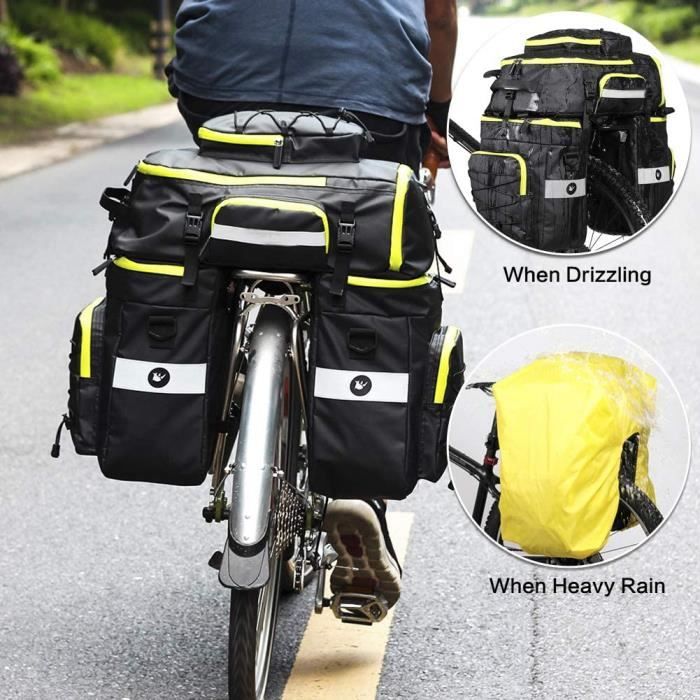 Panier - sacoche vélo,Sac triangulaire étanche pour vélo,grande capacité,moulé,emballage en