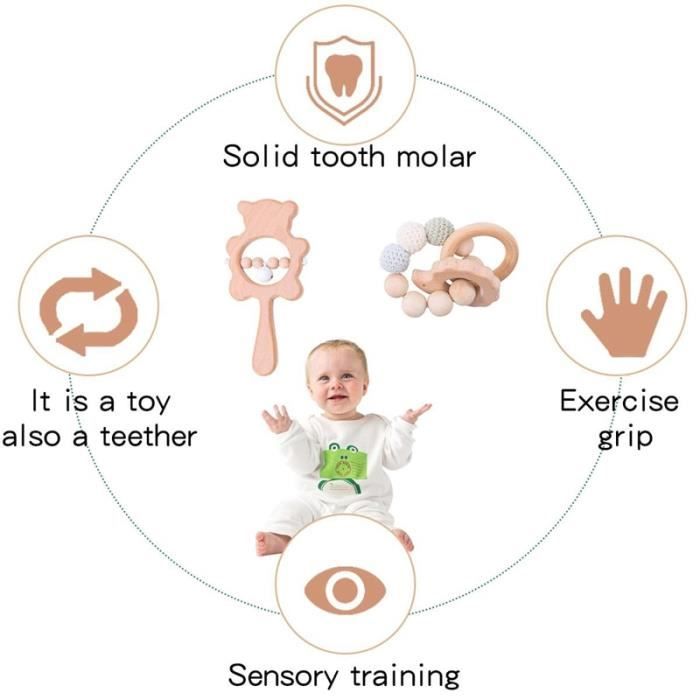 HOCHET,K--Hochet en spirale pour bébé de 0 à 12 mois, jouet doux pour