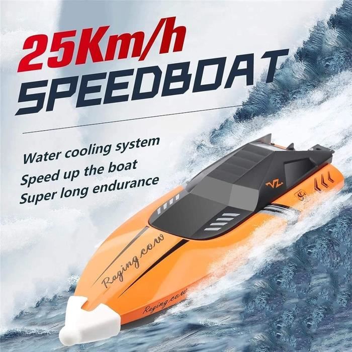 Bateau jouet tlcommande -16.9 - Cadeau de noel pour enfants de 8 9 10 11 12 ans - Haute vitesse avec lumires PZCC Bateau jouet tlcommande -16.9 - Cadeau de noel pour enfants de 8 9 10 11 12 ans - Haute vitesse avec lumires PZCC
