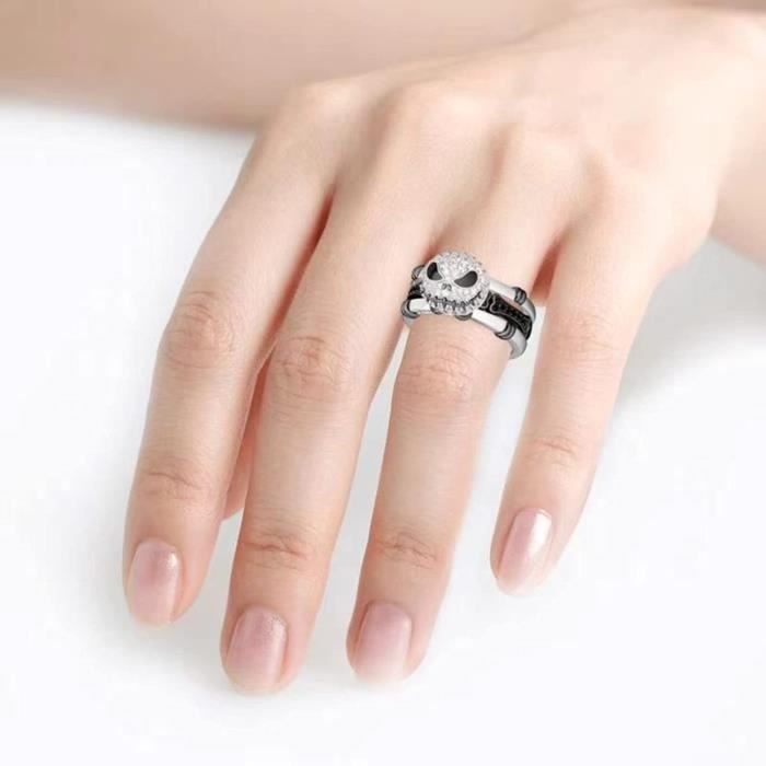 Belle bague Nightmare Before Christmas 2 en 1 Nightmare Before Christmas Jack Skellington Strass Bague 10 Achat Vente bracelet gourmette Belle bague Nightmare Befor Cd