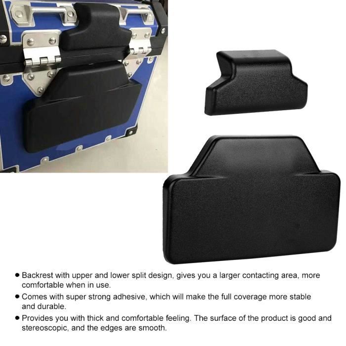 Cikonielf Coussin de dos de moto Accessoire de dossier de passager de  coffre de sacoche de coussin arrière de CNC adapté pour