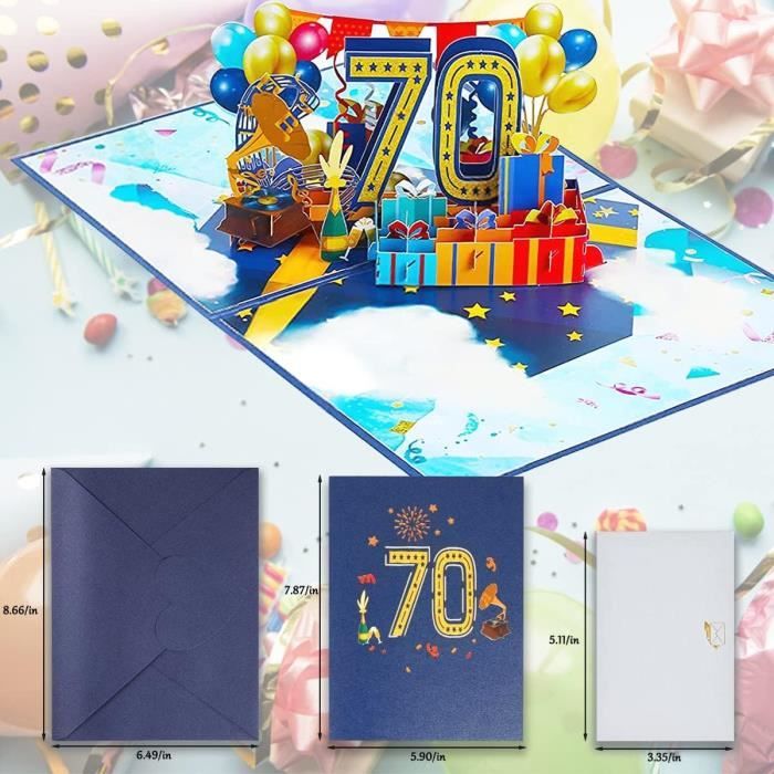 3D Carte D'anniversaire de Style Jurassique Mondial avec Enveloppe Pop Up  Cartes de Voeux Cadeau