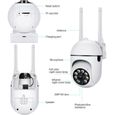 2 PCS Caméra de sécurité Intelligente Caméra WiFI 1080p avec Vision Nocturne HD Interphone Vocal Bidirectionnel-3